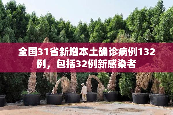 全国31省新增本土确诊病例132例，包括32例新感染者
