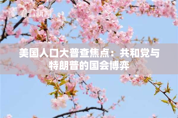 美国人口大普查焦点：共和党与特朗普的国会博弈