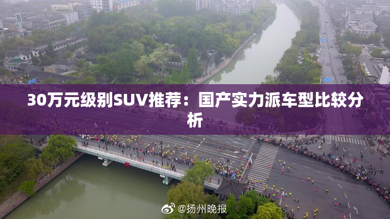 30万元级别SUV推荐：国产实力派车型比较分析