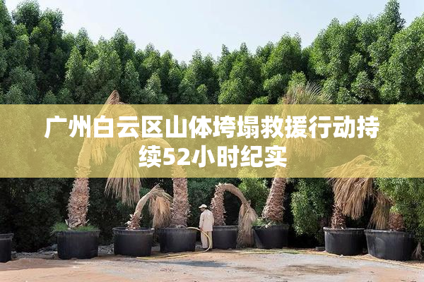 广州白云区山体垮塌救援行动持续52小时纪实