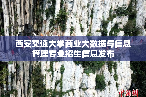 西安交通大学商业大数据与信息管理专业招生信息发布