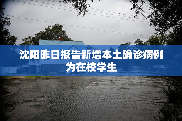 沈阳昨日报告新增本土确诊病例为在校学生