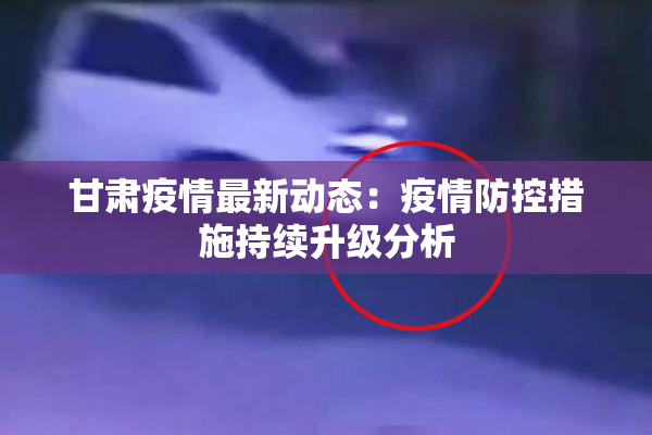 甘肃疫情最新动态：疫情防控措施持续升级分析